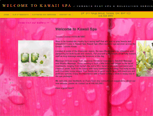 Tablet Screenshot of kawaiispa.com